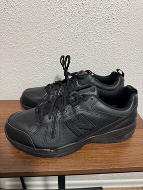 New Balance 608v5 Men's Black Leather Sneakers